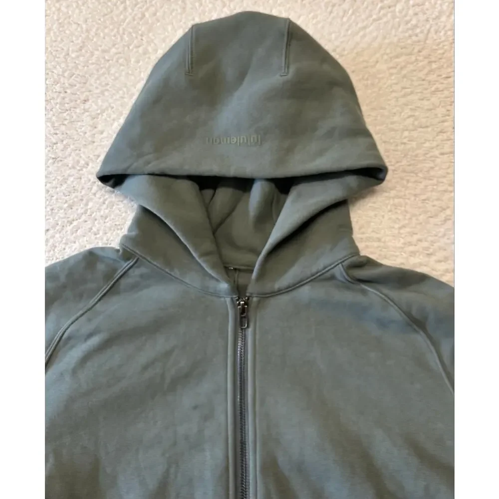 Lululemon Scuba Oversized Full Zip Cropped Hoodie Jacket Size 10